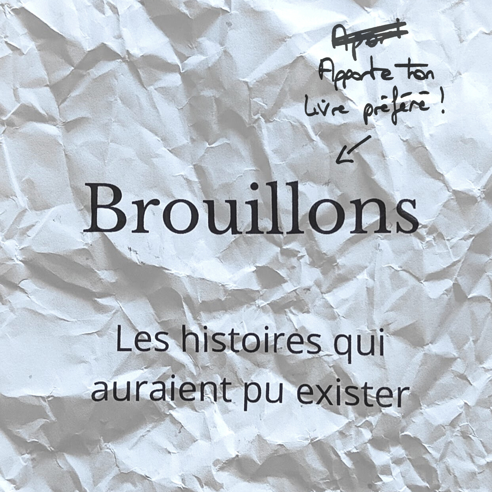 Affiche du spectacle "Brouillons"