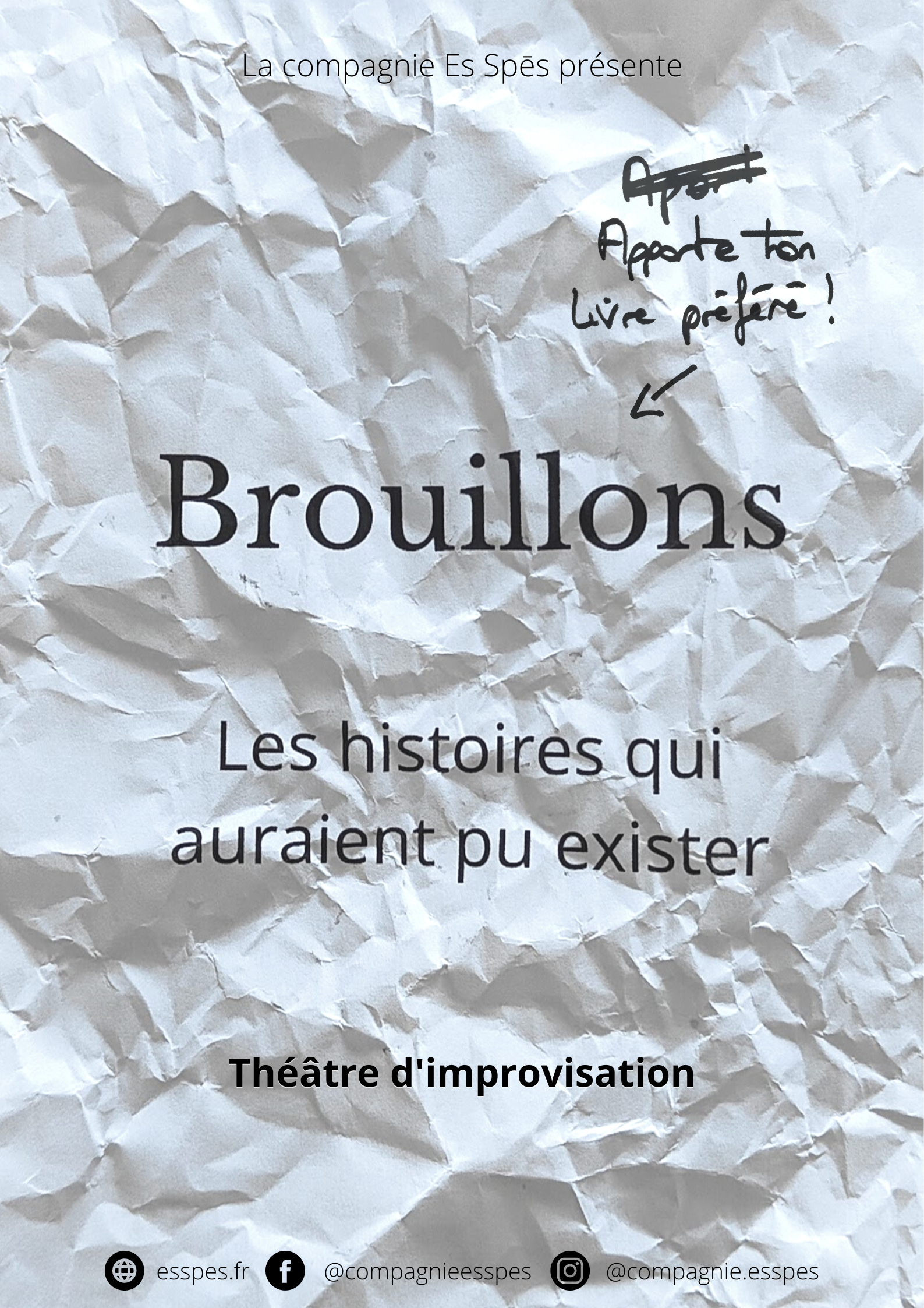 Affiche du spectacle "Brouillons"